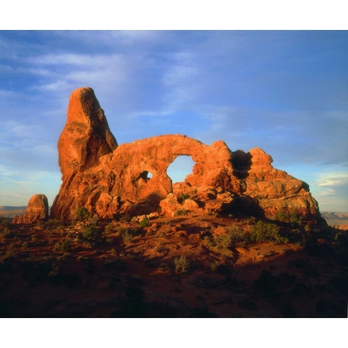 USA, Utah, Arches NP Arches at sunset